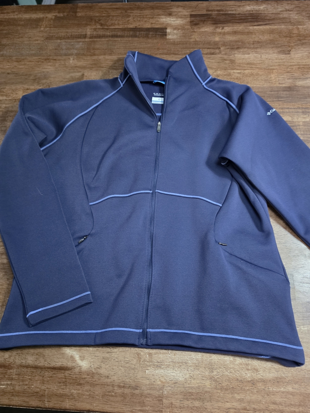 Columbia Womens Dark Purple Full-Zip Performance Jacket